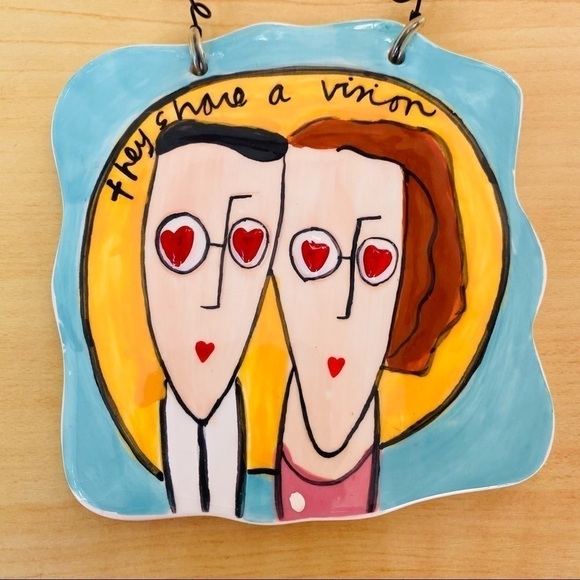 Sandra Magnasum for Silvestri "They share a vision" wall hanging - Picture 2 of 10